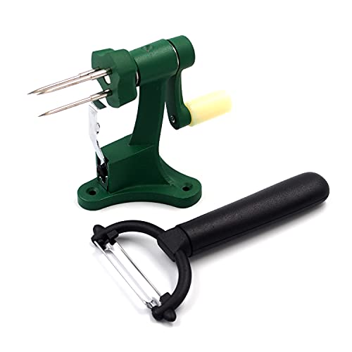 手動式 柿の皮むき器 ピーラー付 229651