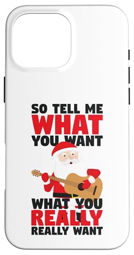 �M�^�[ Santa Tell Me What You Want ��������N���X�}�X �X�}�z�P�[�X iPhone 16 Pro Max �p