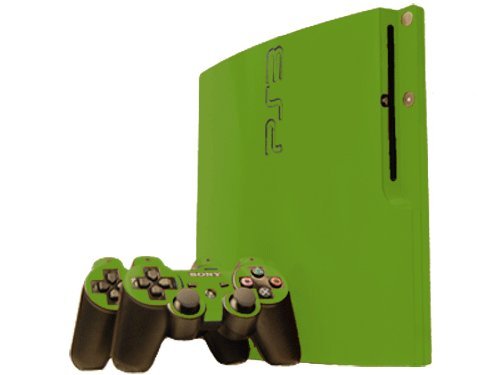Monster Green - Vinyl Decal Mod Skin Kit by System Skins - Compatible with PlayStation 3 Slim Console