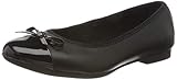  Clarks Scala Bloom K, Bailarinas Niños, Negro (Black Leather Black Leather), 32.5 EU