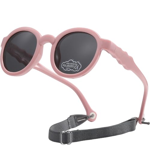 Jiaanle Baby Sunglasses 1-3.5 Years Toddler Sunglasses Polarised with UV400 Protection Flexible TPEE Frame