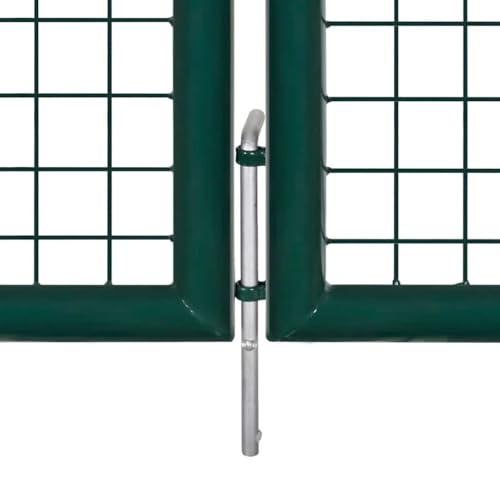 vidaXL Gartentor 289x125/306x175cm Doppeltor Zauntür Tor Garten Zaun Pforte