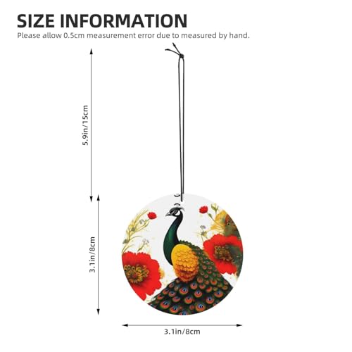 Hojas perfumadas Peacock red flower para auto y ambiente miniatura 4