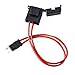 32V 25A 16AWG Automobile Fuse Holder Extension Wire Current Collector Harness Fuse Adapter for Electronic Device(Micro 2)