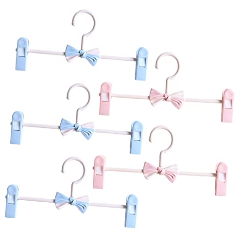 Happyyami 5Pcs Adjustable Clip Hangers for Pants and Jeans Retractable Household Clothes Hangers Non Slip Design Present for Home Decor Space Saving
