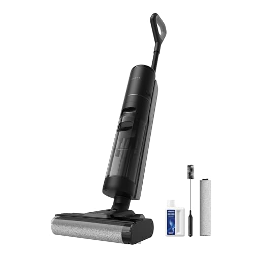dreame H12S Aspirateur Eau et Poussière, Aspirateur Laveur de Sol Intelligent sans Fil pour Sols...