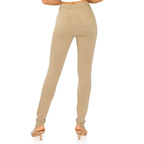 KHAKI & BLUE Women’s The Everyday Garment-Dyed Skinny Jeans – Soft Stretchy High Rise Comfy Casual Pants3