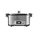 SENCOR SPR 5500SS Slowcooker, 1350 Watt, Kochbehälter, 4 einstellbare Kochfunktionen, Edelstahl