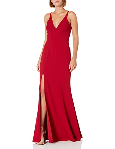 Image of Iris Spaghetti Strap Plunging Long Dress