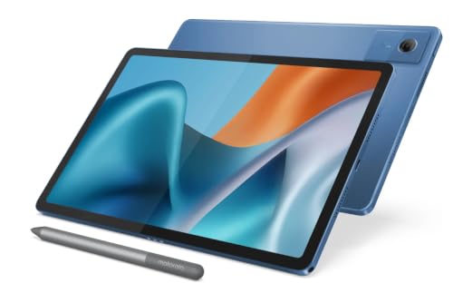 Image of Motorola Moto Pad 60 Neo Tablet, Pantone Malibu Blue, 11 Inch 2.5K 90Hz Display, MediaTek Dimensity 6300, 4GB RAM, 128GB ROM, with Moto Pen