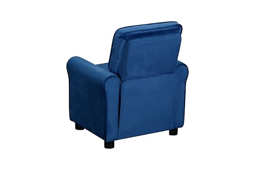Image of Olive & Opie Jordan Kids /Toddler Push Back Recliner Chair, Lounge Sofa for Boys & Girls Ages 3 and Up, Soft Upholstery, Nautica Soft