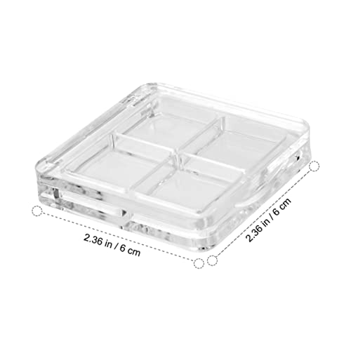 Mikinona 10Pcs Refillable Empty Eyeshadow Palette Compact Case for Blush Powder Lipstick Lightweight Portable Cosmetic Storage Box for Travel