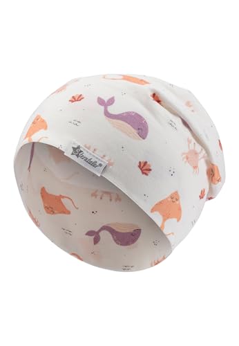 Sterntaler Beanie Bedruckt mit Meerestiere Berretto, Natur, 45 Bambine e Ragazze