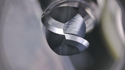 Image of Tools Tapered Reach Carbide Ball End Mill, Long Reach and Stub Flute. MAH Coating, Special Designed for deep Cavity profiling, CNC Cutting Tools, 2 Flute,3 /8 inch Shank,Inch Size (.375(1 /4) inch, 2pcs)