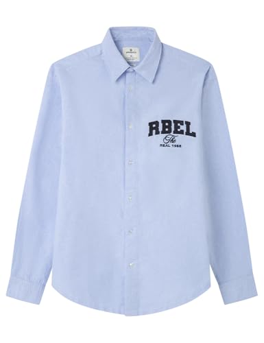 Chemise Oxford Homme Springfield brodée à coupe droite idéale pour le week-end
