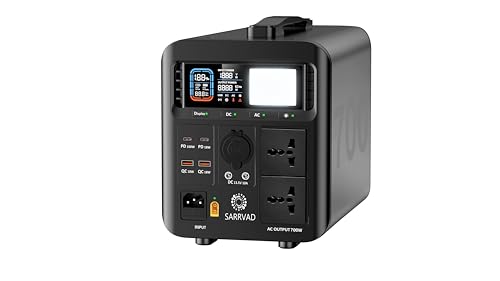 Image of Portable Power Station K700 (672Wh LiFePO4) with 200W Solar Panel Combo | 700W Pure Sine Wave Portable Power Station | Full Charge in 5.6 Hours | Home Backup, Camping, RV, Outdoor Power Supply