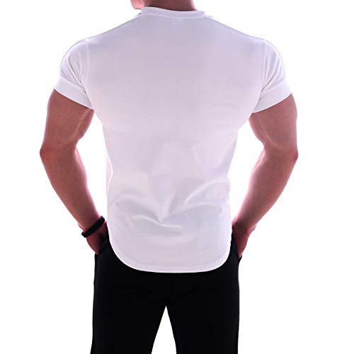 Mens Muscle Cotton Lightweight Workout Short Sleeve T-Shirts Gym Sweat Tee T244