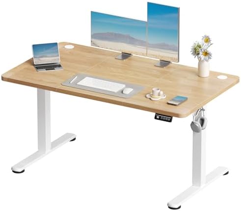 Devoko 120x60 cm Escritorio Regulable en Altura, Escritorio Elevable Eléctrico T...