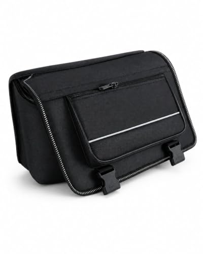 Image of Saddle Bike Bag Motorcycle Side Box Artificial Leather Material Waterproof use for All Bikes /Black