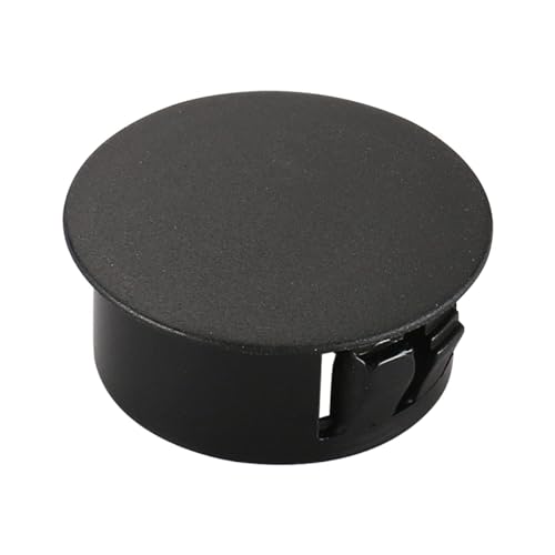 Image of Baomain 200-Pack Plastic Hole Plugs Black 1 inch (25mm) Locking Hole Plugs HP-25 Snap-in Panel Covers for Furniture, Cabinets & Automotive