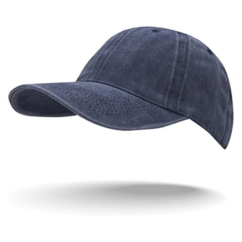 Colours & Beauty Sombrero Béisbol Unisex Vintage Azul Oscuro Cover
