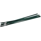 Allfenz 10 piece Polyethylene Coated Garden Stakes, 5' L