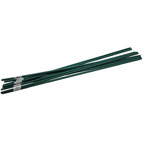 Allfenz 10 piece Polyethylene Coated Garden Stakes, 5' L