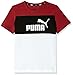 PUMA Ess+ Colorblock Tee Maglietta Unisex Bambino, Unisex - Bimbi 0-24, Maglietta, 846127-22, Rosso Intenso, 8 Anni