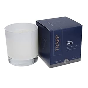 Trapp - No. 77 Palo Santo - 7 oz. Signature Candle - Aromatic Home Fragrance with Earthy Scent of Peruvian Palo Santo, Oakmoss, & Kashmiri Saffron Notes - Petrolatum Wax Trapp No 77 Palo Santo 7 oz Signature Candle Aromatic Home Fragrance with Earthy Scent of Peruvian Palo Santo Oakmoss Kashmiri Saffron Notes Petrolatum Wax