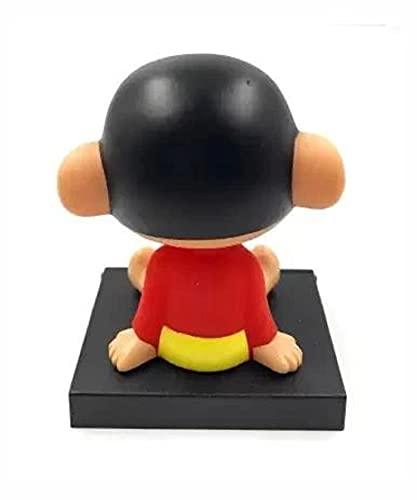 Image of AUGEN Super Hero Shinchan Action Figure Limited Edition Bobblehead with Mobile Holder for Car Dashboard, Office Desk & Study Table (Pack of 1)