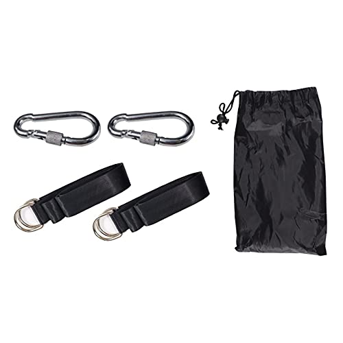 ANCLLO Tree Swing Hanging Straps Kit-5ft Extra Long Strap with Safer Lock Snap Carabiner Hooks Perfect for Tree Swing and Hammocks