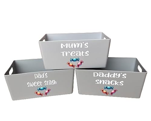 Image of Personalised Treat Box, Sweet Gift Box, Personalised Snack Storage Box, Sweet Stash