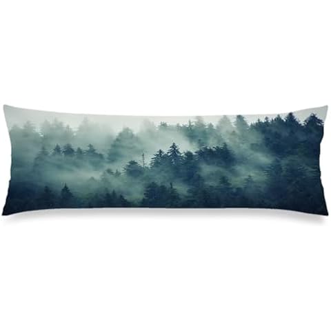 Foggy Forest Oversized Body Pillow Cover Cover