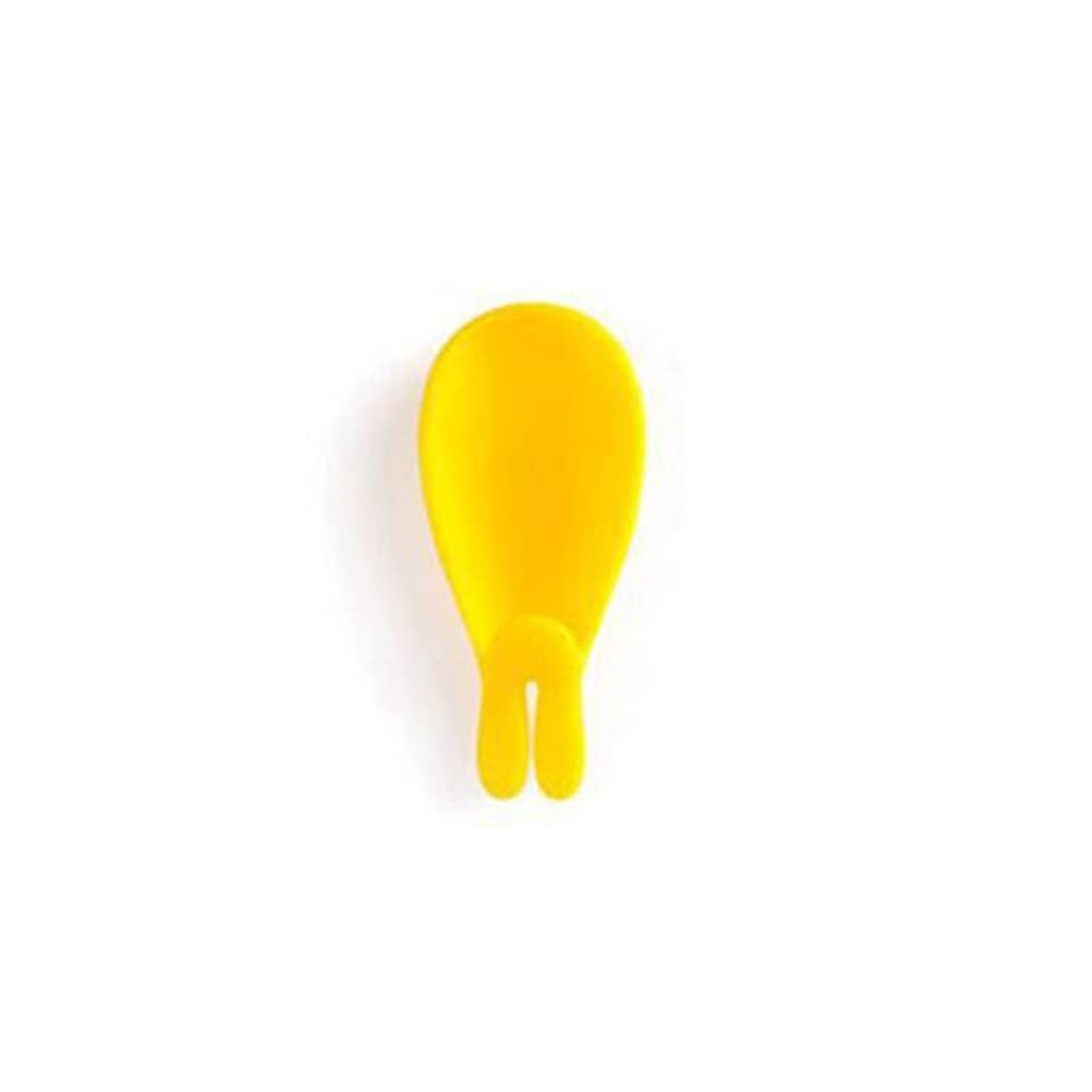 1 PCS Tea Bag Holder Rabbit Ear Shape Cute Silicone Tea Bag Holder for Kitchen Home(Yellow)