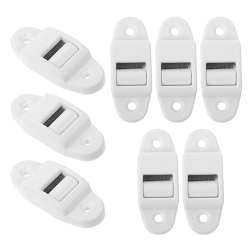 ORFOFE 8 Piezas Unidades Guías de Correa para Persianas Enrollables con Cepillo Interno para Limpieza de Cintas de Accesorio de Repuesto Resistente para Mantenimiento y Control Silencioso