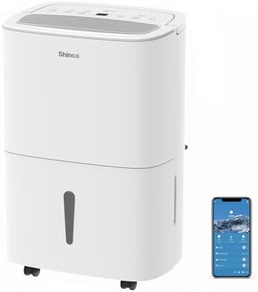 Meilleurs climatiseurs 2026 41 Shinco WIFI/APP Portable Déshumidificateur Portable 30L/Jour, Pur...