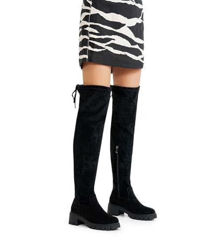 Jeossy Women's 990 Over The Knee High Boots Platform Thigh High Round Toe Long Boots4