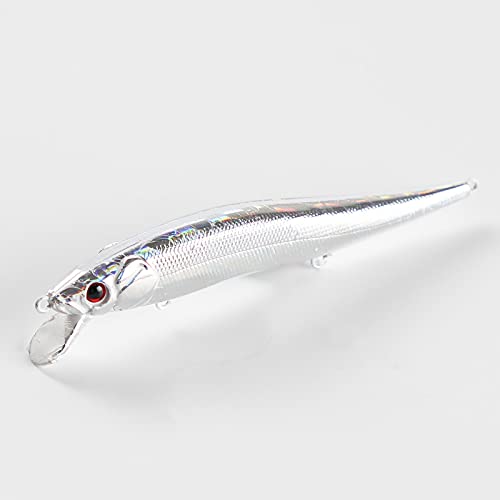 Jerkbaits de pêche slow avec système de transfert de poids et reflets holographiques