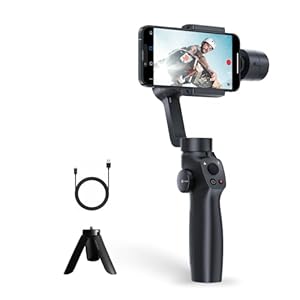 3-Axis Gimbal Stabilizer for iPhone 16 15 14 Pro Max XS X XR Samsung s23 s22 Android Smartphone, Handheld Gimble with Focus Wheel, Phone Stabilizer for Video Recording Vlog – FUNSNAP Capture 2s Combo