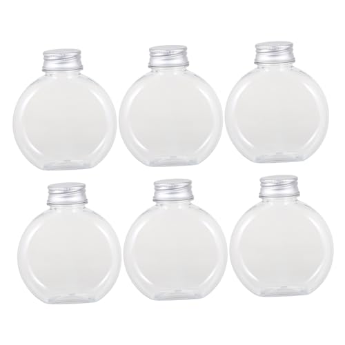 Cabilock 6-pack Leakproof Juice Milk Tea Bottle 300ml Honey Drink Bottle Plastic Bottles for Beverage Storage
