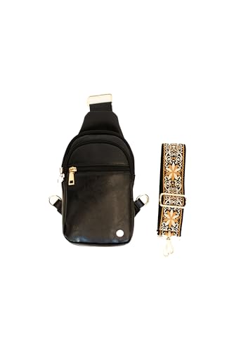 Modern+Chic Crossbody Bags for Women - Page Sling Crossbody Purse, Vegan Leather Sling Bag with Strap & Multiple Pockets