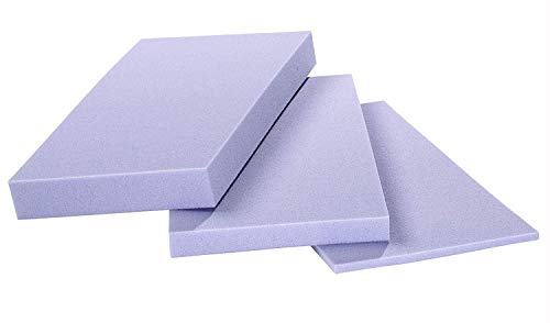 saarschaum® Schaumstoffplatte, Schaumstoff Matte RG 5560 sehr fest 202x102x4 cm Kaltschaum für Sitzkissen Rückenkissen Sitzbänke Stuhlkissen Camping Palettenpolster Matratzenauflage Cover