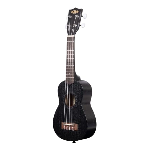 Image of Kala KA-15S-BLK Satin Mahogany Soprano Ukulele - Black
