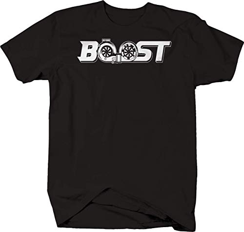 Boost Turbo logo'd Auto Racing Tuner Import Speed Tshirt Men XLarge Jet Black Boost Turbo logo'd Auto Racing Tuner Import Speed Tshirt Men XLarge Jet Black