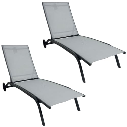 MOMMAHOME® Pack 2 Tumbonas Jardin Exterior -...