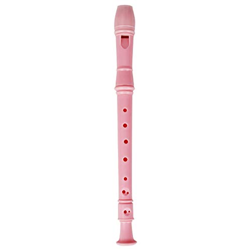 LoveinDIY 8 Holes Alto Detachable Clarinet Flute Recorder Flute W/Case Instrument Part - Pink, as described