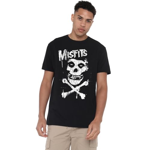 Misfits T-Shirt Unisexe Misfits - Skull & Crossbones - Noir, Noir, XL