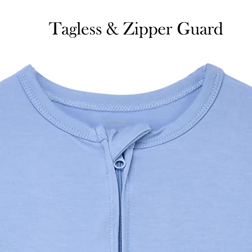 Aablexema Baby Footie Pajamas Zipper - Rayon from Bamboo Infant Footed Pjs with Mittens Sleepwear Jammies