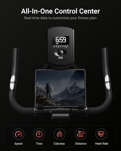 Recumbent Exercise Bike with Pulse Monitor