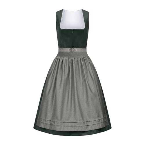 Dirndl Midi Damen - Trachtenkleid mit...